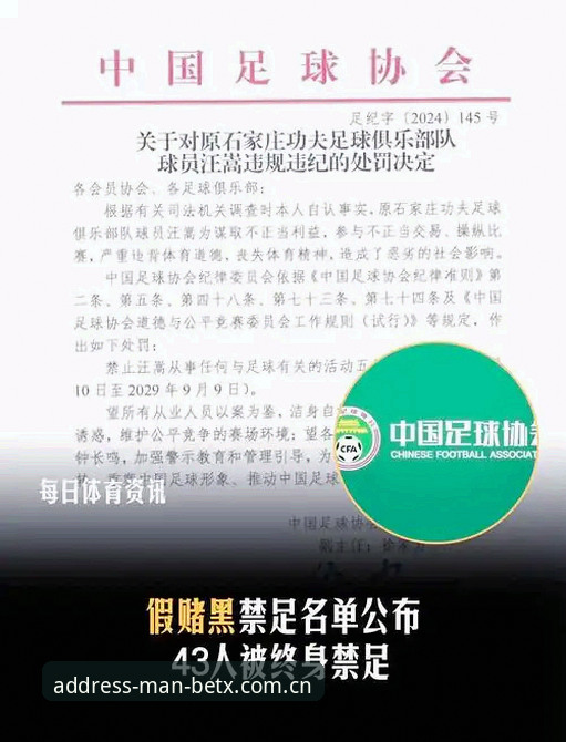 中国足协公布第三批禁足名单 manbetx体育官网追踪最新动态